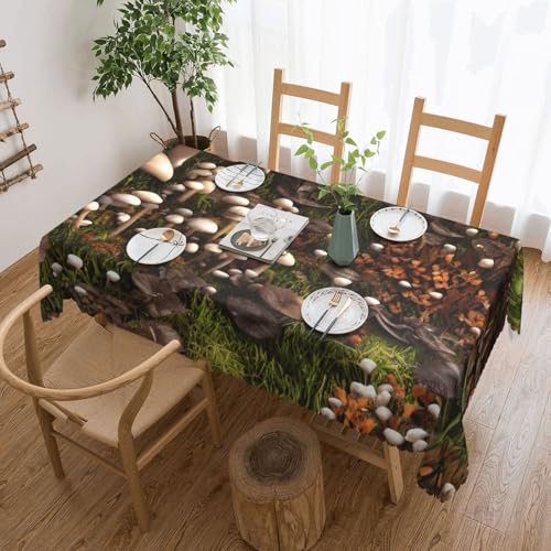 Unkhtt Tischdecke, wasserdicht, rechteckig, Motiv: Wildpilz, wiederverwendbar, für Esszimmer, Hochzeit, Party, 137 x 183 cm Unkhtt Tischdecke, wasserdicht, rechteckig, Motiv: Wildpilz, wiederverwendbar, für Esszimmer, Hochzeit, Party, 137 x 183 cm von Unkhtt
