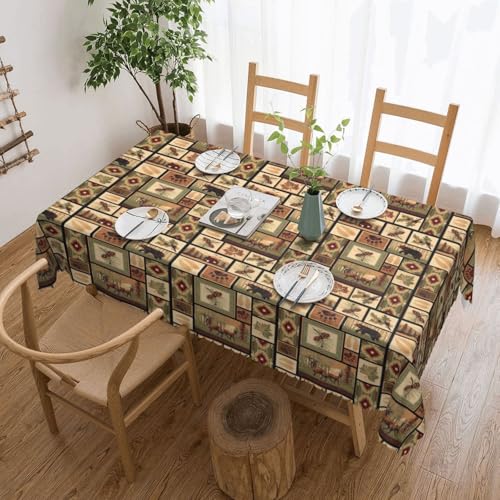 Unkhtt Tischdecke, wasserdicht, rechteckig, Motiv: Wildtiere, wiederverwendbar, für Esszimmer, Hochzeit, Party, 137 x 183 cm Unkhtt Tischdecke, wasserdicht, rechteckig, Motiv: Wildtiere, wiederverwendbar, für Esszimmer, Hochzeit, Party, 137 x 183 cm von Unkhtt