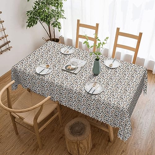 Unkhtt Trotting Tischdecke, flach beschichtet, Motiv Retrievers, Pfotenabdruck, wasserdicht, rechteckig, 137 x 183 cm, wiederverwendbar, für Esszimmer, Hochzeit, Party von Unkhtt