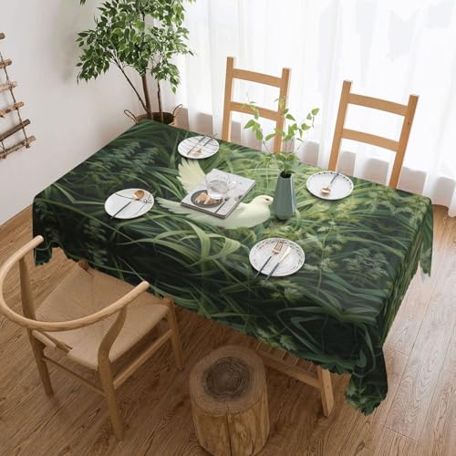Unkhtt Wasserdichte rechteckige Tischdecke, Gras- und Taubenmuster, wiederverwendbar, für Esszimmer, Hochzeit, Party, 137 x 183 cm Unkhtt Wasserdichte rechteckige Tischdecke, Gras- und Taubenmuster, wiederverwendbar, für Esszimmer, Hochzeit, Party, 137 x 183 cm von Unkhtt