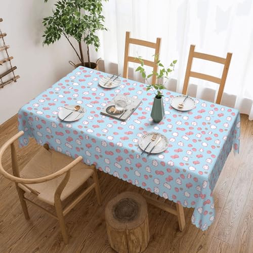 Unkhtt Wasserdichte rechteckige Tischdecke mit Cartoon-Motiv, Erdbeer-Druck, wiederverwendbar, für Esszimmer, Hochzeit, Party, 137 x 183 cm Unkhtt Wasserdichte rechteckige Tischdecke mit Cartoon-Motiv, Erdbeer-Druck, wiederverwendbar, für Esszimmer, Hochzeit, Party, 137 x 183 cm von Unkhtt
