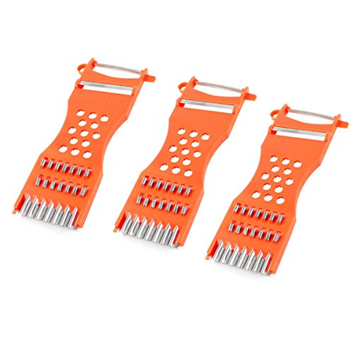 N/A Metallschaber Obstreibe Gemüseschäler 3 Stück Orange Rot N/A Metallschaber Obstreibe Gemüseschäler 3 Stück Orange Rot von Unknown