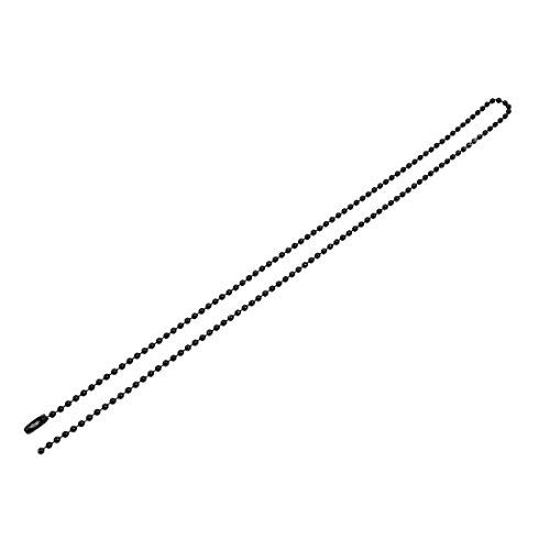 N/A Schwarz Edelstahl Perle Kugelkette Schlüsselanhänger 2,4 mm Durchmesser 20 Zoll lang N/A Schwarz Edelstahl Perle Kugelkette Schlüsselanhänger 2,4 mm Durchmesser 20 Zoll lang von Unknown