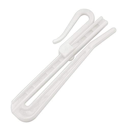 N/A Vorhang, Haken aus Kunststoff, verstellbar, Tiefe geklemmt, Verriegelung, Vorhang mit Clip, Haken 30 Stück von Unknown