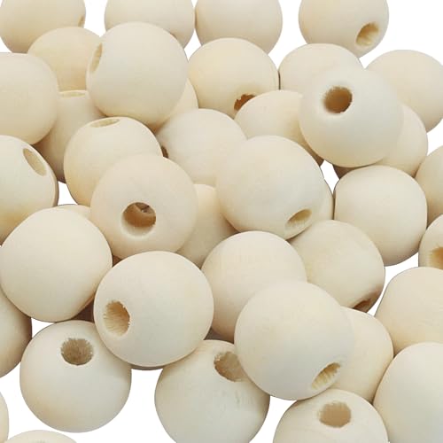 Unlorspy Natürliche Holzperlen, 15 mm, kleine runde Holzkugeln, unlackierte Holzperlen zum Basteln, DIY-Schmuck, Traumfänger, 200 Stück Unlorspy Natürliche Holzperlen, 15 mm, kleine runde Holzkugeln, unlackierte Holzperlen zum Basteln, DIY-Schmuck, Traumfänger, 200 Stück von Unlorspy