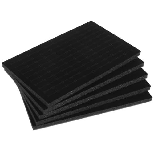 Unomor 5 x Schmuckbox-Einsätze, Schaumstoff-Ringhalter-Pads, Schwamm-Schmuck-Display-Einlagen, Schwarz, 29,9 x 18,7 x 1,2 cm Unomor 5 x Schmuckbox-Einsätze, Schaumstoff-Ringhalter-Pads, Schwamm-Schmuck-Display-Einlagen, Schwarz, 29,9 x 18,7 x 1,2 cm von Unomor