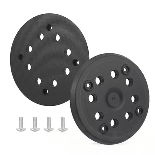 2 Stück Klett-Schleifteller 125 mm, Schleifer Ersatzteile mit Hook und Loop 8 Löcher und 4 Augen Schleifplatte, Kompatibel mit Bosh Exzenterschleifer PEX 270 A und PEX 270 AE mit Schrauben 2 Stück Klett-Schleifteller 125 mm, Schleifer Ersatzteile mit Hook und Loop 8 Löcher und 4 Augen Schleifplatte, Kompatibel mit Bosh Exzenterschleifer PEX 270 A und PEX 270 AE mit Schrauben von Unpoten