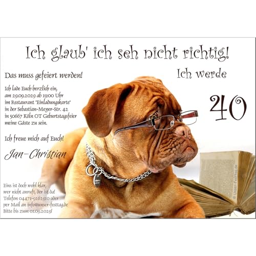30 Geburtstagseinladungen runder Geburtstag lustig 50 60 70, für jedes Jahr möglich - mit Spruch 30 Geburtstagseinladungen runder Geburtstag lustig 50 60 70, für jedes Jahr möglich - mit Spruch von Unser-Festtag