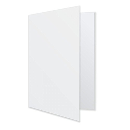 50 x Doppelkarten Falzkarten mit Falznute Klappkarten weiss blanko, Format geschlossen DIN A5, offen DIN A4 beschreibbar bedruckbar 50 x Doppelkarten Falzkarten mit Falznute Klappkarten weiss blanko, Format geschlossen DIN A5, offen DIN A4 beschreibbar bedruckbar von Unser-Festtag