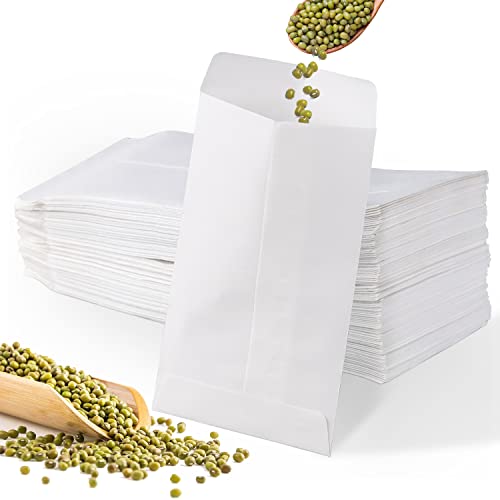 Unvtap 100 Stück Kleine Samentütchen Mini Papiertüten 6 * 10 cm Kleine Weiße Umschläge Kleine Flachbeutel Weiß Samentütchen Leer für Gastgeschenke, Weihnachten, Münzumschläge, Süßigkeiten, Samen Unvtap 100 Stück Kleine Samentütchen Mini Papiertüten 6 * 10 cm Kleine Weiße Umschläge Kleine Flachbeutel Weiß Samentütchen Leer für Gastgeschenke, Weihnachten, Münzumschläge, Süßigkeiten, Samen von Unvtap