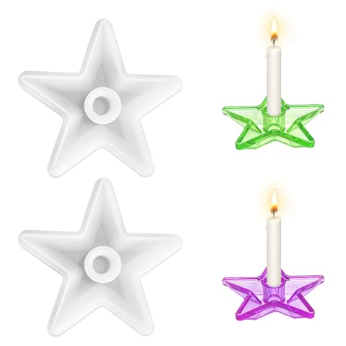 Uoimky Silikonform Kerzenhalte, 2 Stück DIY Kerzenformen Stern Kerzenständer Gießform Kerzenhalter Stern Silikonform Epoxidharz Casting Form Silikonformen Gießformen für Halloween, Weihnachten Uoimky Silikonform Kerzenhalte, 2 Stück DIY Kerzenformen Stern Kerzenständer Gießform Kerzenhalter Stern Silikonform Epoxidharz Casting Form Silikonformen Gießformen für Halloween, Weihnachten von Uoimky