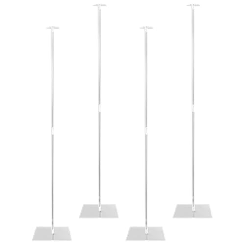 Ballonständer, wiederverwendbarer transparenter Ballonturmhalter, 15 x 15 cm, 4-teiliges Set für Dekorationen bei Babypartys, Hochzeiten, Geburtstagen, Festivals, Abschlussfeiern und Veranstaltungen von Uonguon