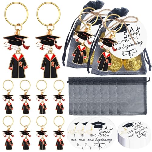 Graduation Keychains, 20 Pack College Graduate Key Chains, Inspirational Congrats Presents, Bag Pendants for Seniors, Nurses, Bachelors, Prom and University Events von Uonguon