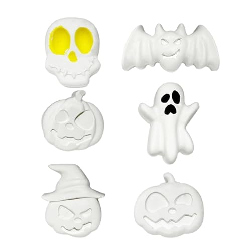 Halloween Plaster Kit, Unpainted Craft Figures, 10.04x8.27x2.56 inches Pumpkin Ghost Bat Shapes, Includes Brush Palette, Artistic Set, for Kids, Adults, Party, Holiday, Fun Crafts Activity Use Halloween Plaster Kit, Unpainted Craft Figures, 10.04x8.27x2.56 inches Pumpkin Ghost Bat Shapes, Includes Brush Palette, Artistic Set, for Kids, Adults, Party, Holiday, Fun Crafts Activity Use von Uonguon