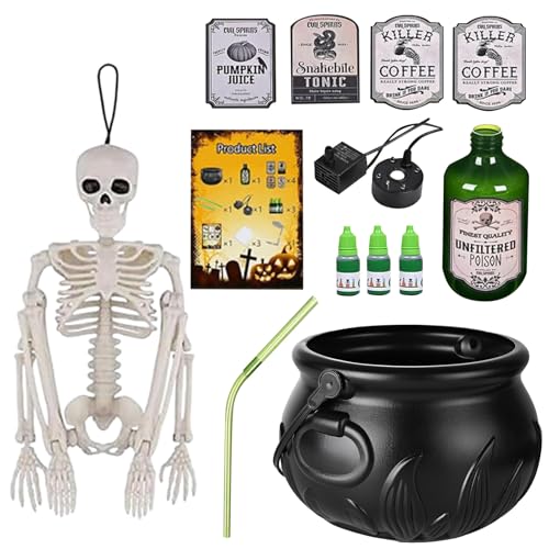 Uonguon Cauldron Bowl, Halloween Party Decorations, 480g Outdoor Holiday Decoration ideal for House, Classroom, Table, Festival, Outdoor Summer, Home, Witches, Indoor Kitchen, Offices, Ghost von Uonguon