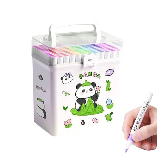 Uonguon Coloring Marker Pen Set, Cartoon Animal Art Supplies, 120 Buildable Drawing Pens with Storage Case, Washable Quick Dry Tips for Kids Boys Girls Students, Ideal for Creative Fun Uonguon Coloring Marker Pen Set, Cartoon Animal Art Supplies, 120 Buildable Drawing Pens with Storage Case, Washable Quick Dry Tips for Kids Boys Girls Students, Ideal for Creative Fun von Uonguon