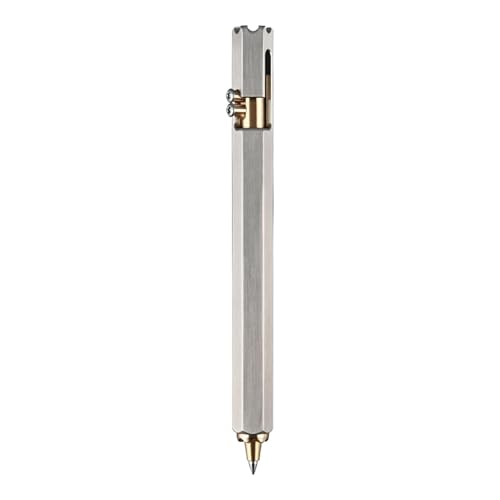 Uonguon Professioneller Kugelschreiber für Signaturschreiben, Edelstahl Sechseckiges Design Stift, Multifunktionaler Business School Stift, Eleganter und Stilvoller Kugelschreiber für den täglichen Uonguon Professioneller Kugelschreiber für Signaturschreiben, Edelstahl Sechseckiges Design Stift, Multifunktionaler Business School Stift, Eleganter und Stilvoller Kugelschreiber für den täglichen von Uonguon