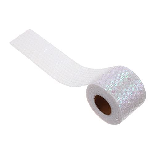 1 Rolle Pailletten Bow Ribbon Haarschleifen Diy Zubehör für Yards Hochwertigem für Bastelprojekte und Haaraccessoires von Uonlytech