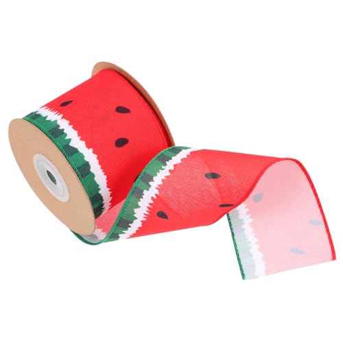 1 Rolle Wassermelonen Dekorationsband Elegantes Diy Geschenkband für Sommerfeiern Hochzeiten Bastelprojekte Langlebiges Handgemachtes Material für Designs von Uonlytech