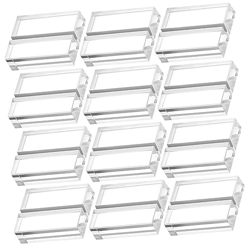 1 Satz Acryl Kartenhalter Transparent Für Tischnummern Und Platzkarten Hochwertige Displays Für Hochzeiten Partys Restaurants 12 Stück von Uonlytech