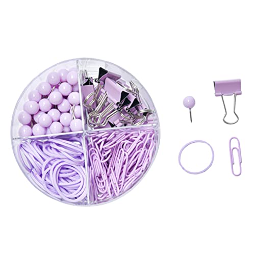 1 Satz Büroklammern im Macaron Farbdesign Praktische Binder Clips für Dokumente Notizen und Karten zur Organisation und Halten von Teiliges Stabil von Uonlytech