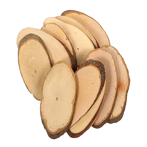 1 Satz Diy Holzscheiben Oval Unlackierte Holzstücke für Hochzeitsdekoration Bastelprojekte Geschenkanhänger und Weihnachtsornamente von Uonlytech
