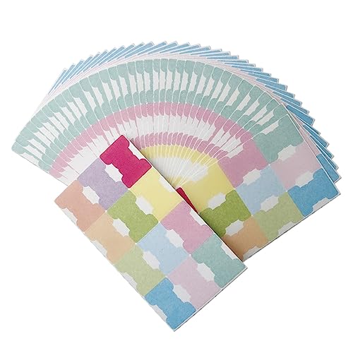 1 Satz Farbige Selbstklebende Index Tabs Beschreibbare Seitenmarker Für Notizbücher Und Planer Repositionierbare Haftnotizen Für Büro Und Schule 50 Blatt 1 Satz Farbige Selbstklebende Index Tabs Beschreibbare Seitenmarker Für Notizbücher Und Planer Repositionierbare Haftnotizen Für Büro Und Schule 50 Blatt von Uonlytech