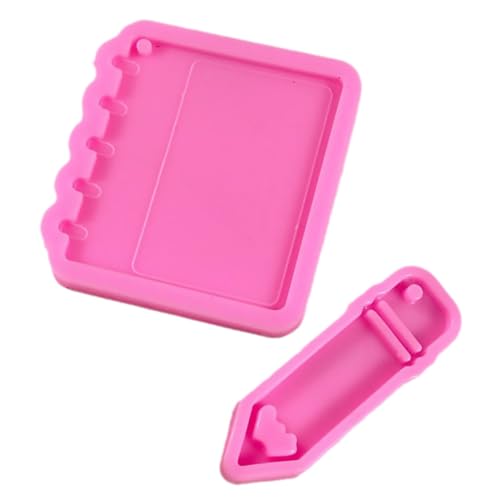 1 Satz Kristall-Epoxy-Form Herstellung Schlüsselbund Mini-Silikonformen Formen für Epoxidharz Formen für Bleistiftanhänger Buntstiftform einzigartige Silikonformen Kieselgel Rosig von Uonlytech