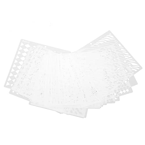 1 Satz Kunstmuster Schablonen Kunststoff Wiederverwendbare Wandgestaltung Vorlagen Für Diy Malerei Und Bastelarbeiten Für Wände Möbel Und Textilien 16blatt von Uonlytech