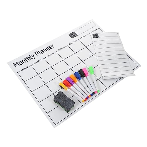 1 Satz Magnetischer Planer für Kühlschrank Abwischbares Notizbrett Wochenkalender mit Monatsplaner To Do Liste Markern und Radiergummi für Büro und Zuhause 1 Satz Magnetischer Planer für Kühlschrank Abwischbares Notizbrett Wochenkalender mit Monatsplaner To Do Liste Markern und Radiergummi für Büro und Zuhause von Uonlytech