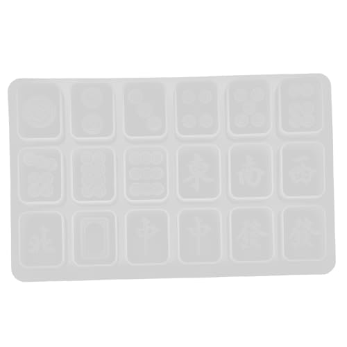 1 Satz Mahjong Silikonform für DIY Bastelarbeiten Epoxidharz Mahjong Gießform Einfach zu Verwenden Tragbar und Leicht für Personalisierte Fliesen und Projekte 1 Satz Mahjong Silikonform für DIY Bastelarbeiten Epoxidharz Mahjong Gießform Einfach zu Verwenden Tragbar und Leicht für Personalisierte Fliesen und Projekte von Uonlytech