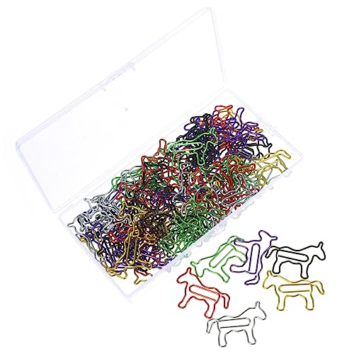 1 Satz Papierclips Pferde Design Wiederverwendbare Büroklammern Für Dokumente Fotos Und Notizen Für Schule Und Büro 80 Stück von Uonlytech