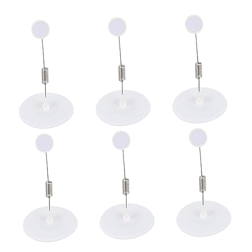 1 Satz Schildhalter Clips Für Preisetiketten Runde Basis Signhalter Für Werbung Geschäften Supermärkten Und Ausstellungen 6 Stück von Uonlytech