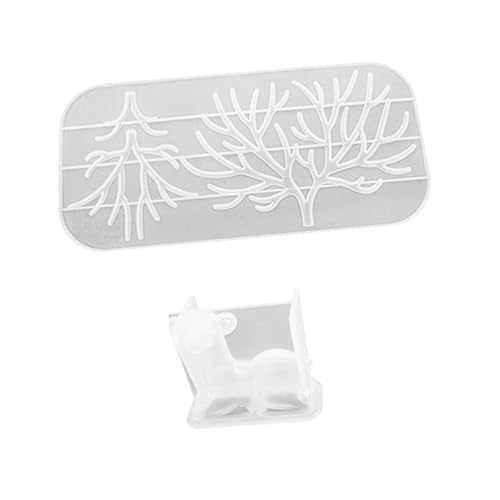 1 Satz Teiliges Silikon Gießform Für Diy Mit Geweih Design Für Handgefertigte Epoxidharz Ornamente Einfach Zu Bedienen Für Projekte 2 Stück von Uonlytech