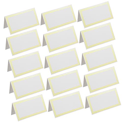 1 Satz Tischkarten Mit Bronziertem Design Hochwertige Platzkarten Für Hochzeiten Und Dinnerpartys Stilvolle Namenskarten Für Jede Tischdekoration 60 Stück 1 Satz Tischkarten Mit Bronziertem Design Hochwertige Platzkarten Für Hochzeiten Und Dinnerpartys Stilvolle Namenskarten Für Jede Tischdekoration 60 Stück von Uonlytech