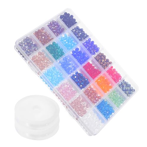 1 Schachtel Glasperlen DIY Schmuck lose Perlen Halskette Perlen runde Kristallperlen Halskettenhalterperlen Schmuckperlen Perlen zur Herstellung von Armbändern lose Perlen aus Glas 1 Schachtel Glasperlen DIY Schmuck lose Perlen Halskette Perlen runde Kristallperlen Halskettenhalterperlen Schmuckperlen Perlen zur Herstellung von Armbändern lose Perlen aus Glas von Uonlytech