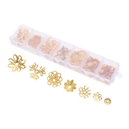 1 Schachtel Hollow out Beads Caps Legierung für Diy Schmuckherstellung für Armbänder Schlüsselanhänger Perlen für Designs 1 Schachtel Hollow out Beads Caps Legierung für Diy Schmuckherstellung für Armbänder Schlüsselanhänger Perlen für Designs von Uonlytech