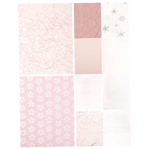 10 Blatt Dekoratives Scrapbook Papier Texturiertes Hintergrundpapier für Tagebuch DIY Bastelpapier für Fotoalben Notizbücher und Geschenkschachteln Vielseitig Einsetzbar von Uonlytech