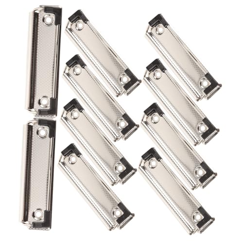 10 Stück Multifunktionale Klemmbretter aus Praktische Clipboard Clips für Büro Schule und Zuhause zur Organisation von Dokumenten und Notizen Stabile und Elegante Design mit von Uonlytech