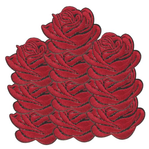 10 Stück Teiliges Blumenmuster Bügelflicken Diy Kleidung Aufnäher für Reparatur und Dekoration von Taschen und Jeans für Gestalten 10 Stück Teiliges Blumenmuster Bügelflicken Diy Kleidung Aufnäher für Reparatur und Dekoration von Taschen und Jeans für Gestalten von Uonlytech