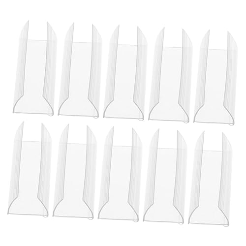 10 Stück Teiliges Transparente Preisschildhalter für Supermärkte Verstellbare Etikettenhalter für Regal und Vitrine Langlebig Wiederverwendbar und Praktisch für Werbeanzeigen von Uonlytech