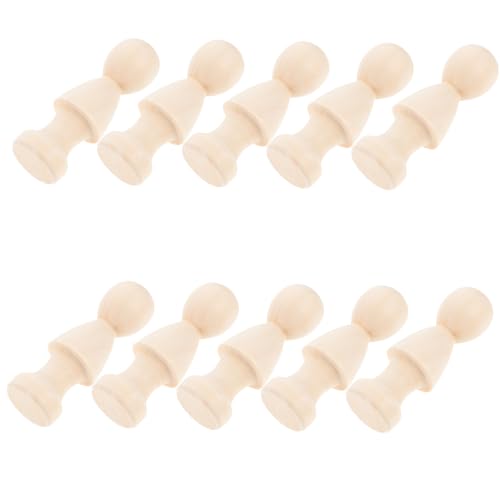 10 Stück Teiliges Unbemalte Holzfiguren zum Bemalen DIY Holzpuppen für Bastelprojekte und Langlebig für Dekorationen Wohnung Kindergarten Büro 10 Stück Teiliges Unbemalte Holzfiguren zum Bemalen DIY Holzpuppen für Bastelprojekte und Langlebig für Dekorationen Wohnung Kindergarten Büro von Uonlytech