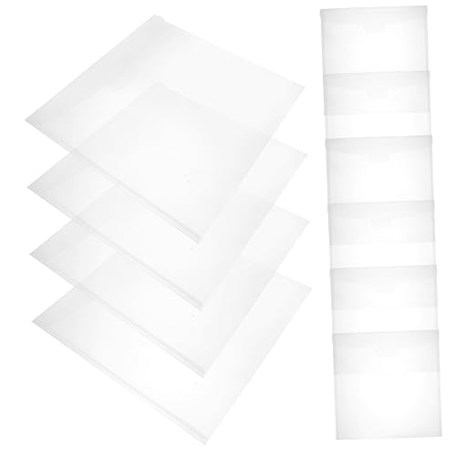10 Stück Transparente Dokumententaschen Große Filmtaschen für Rechnungen Unterlagen und Scrapbooking Leicht und Robust für Organisation von Dokumenten von Uonlytech