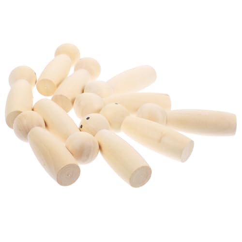 10 Stück Unbemalte Holz Peg Dolls für Diy Projekte Unfertige Holzfiguren zur Individuellen Gestaltung für Basteln Dekoration 10 Stück Unbemalte Holz Peg Dolls für Diy Projekte Unfertige Holzfiguren zur Individuellen Gestaltung für Basteln Dekoration von Uonlytech