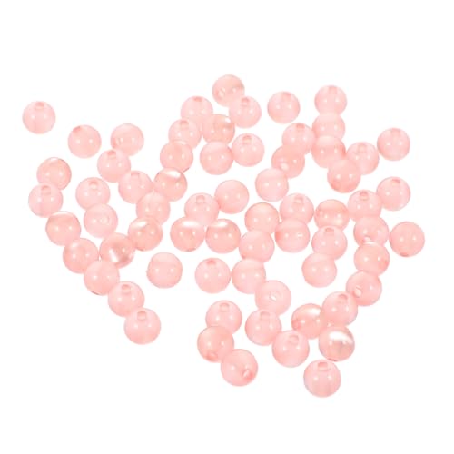 100 Stück Katzenaugenstein Spacer Beads Diy Schmuckherstellung Resin Perlen Lose Bastelperlen für Armbänder für Projekte von Uonlytech