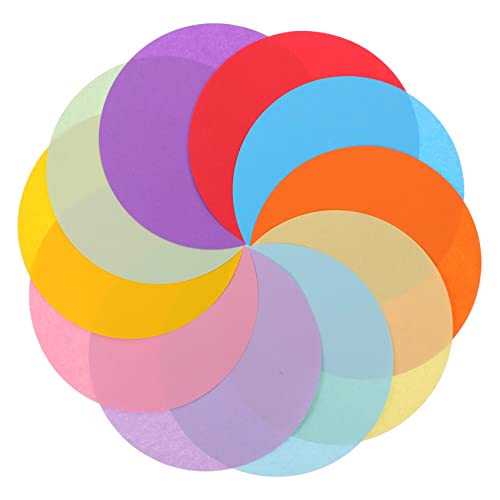 100Blätter Farbiges Faltpapier Farben Rundes Bastelpapier für Origami DIY Projekte Kindergarten und Bastelideen von Uonlytech