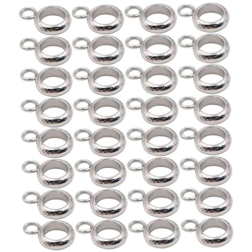 100Stücke Kautionsperlen Teiliges Schmuckzubehör für DIY Armbänder und Rostfrei und Langlebig für Bastelprojekte von Uonlytech