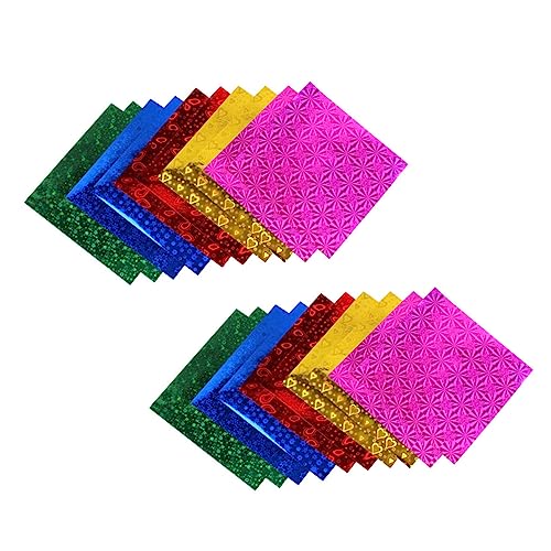 100Stücke Origami Papier für Glitzerpapier Handgeschöpftes Bastelpapier für DIY Projekte und Gestalten À von Uonlytech