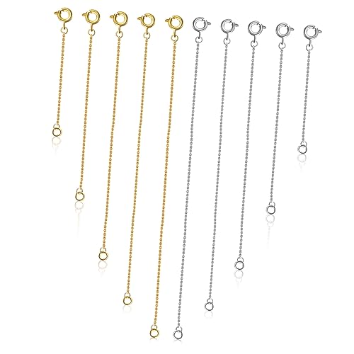 10Stücke Armbandverlängerungen für DIY Schmuckherstellung Robuste Kettenverlängerungen Hochwertigem Material Vielseitig 10Stücke Armbandverlängerungen für DIY Schmuckherstellung Robuste Kettenverlängerungen Hochwertigem Material Vielseitig von Uonlytech