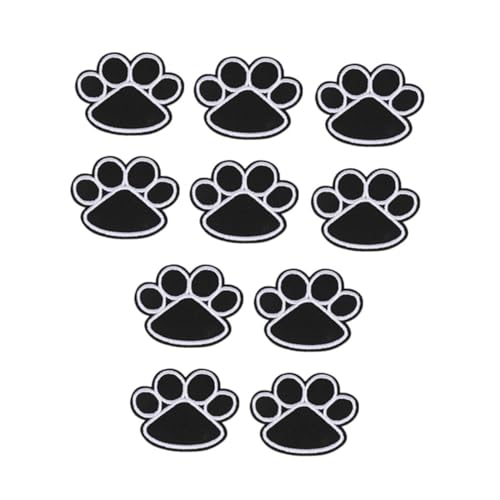 10Stücke Hundepfoten Stickerei Patches Selbstklebende Aufnäher für Kleidung Taschen und Schuhe zum Reparieren und Dekorieren von Textilien 10Stücke Hundepfoten Stickerei Patches Selbstklebende Aufnäher für Kleidung Taschen und Schuhe zum Reparieren und Dekorieren von Textilien von Uonlytech